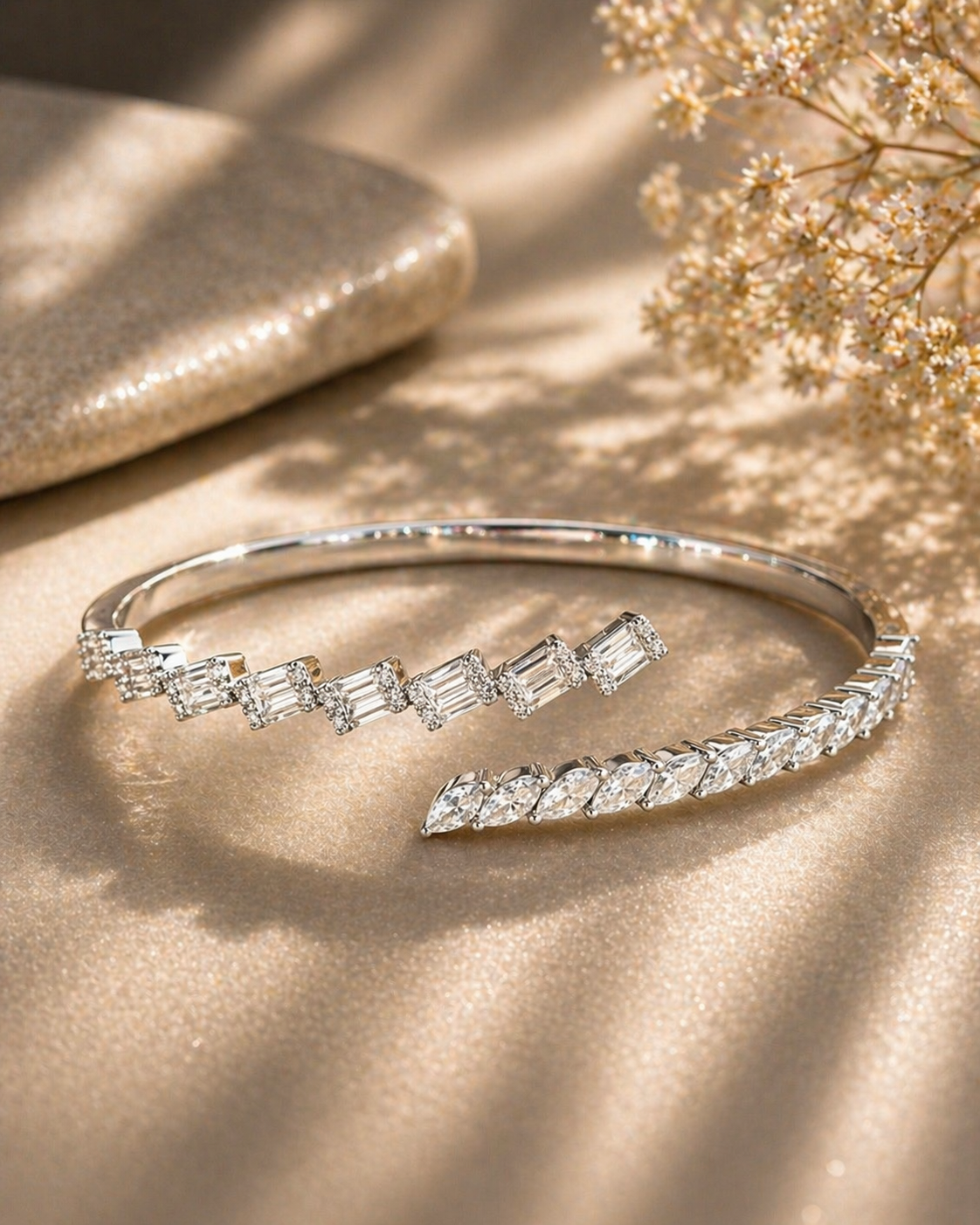 Curved Accent Bracelet Cuff