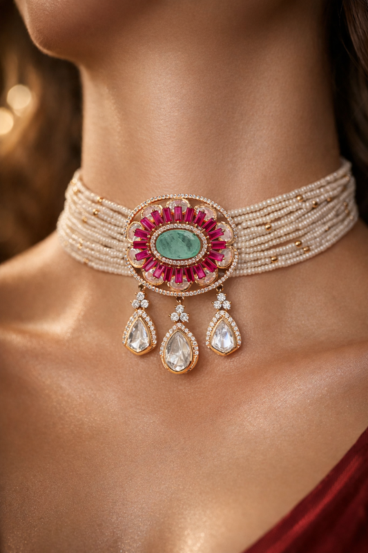 Heavy Bridal Necklace Set