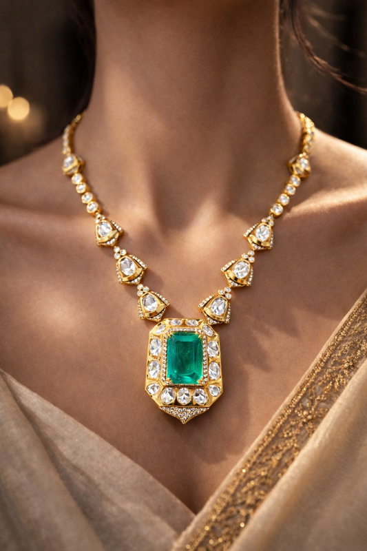 Color Accent Bridal Necklace Set