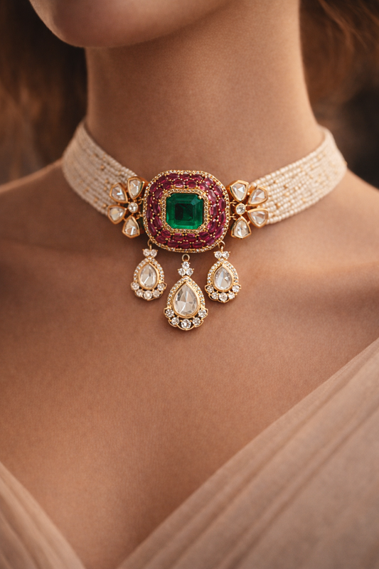 Bridal Choker Necklace Set