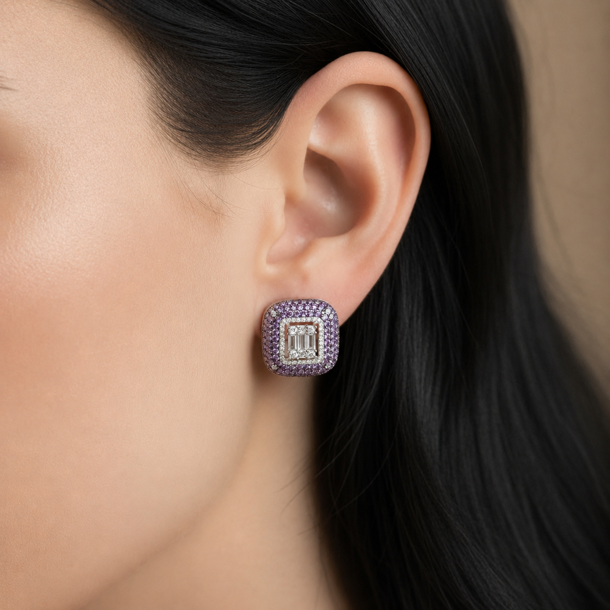 Midnight Halo Studs