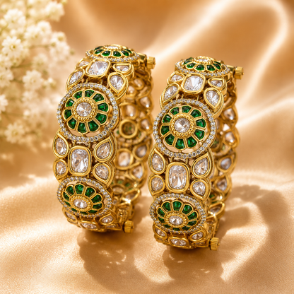 Garnet Bloom Kada(Pair)