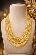 Natural Citrine 3 lines Mala