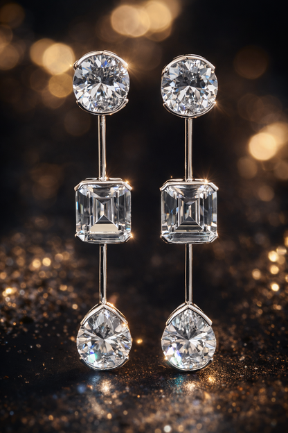 Linked Drop Earrings