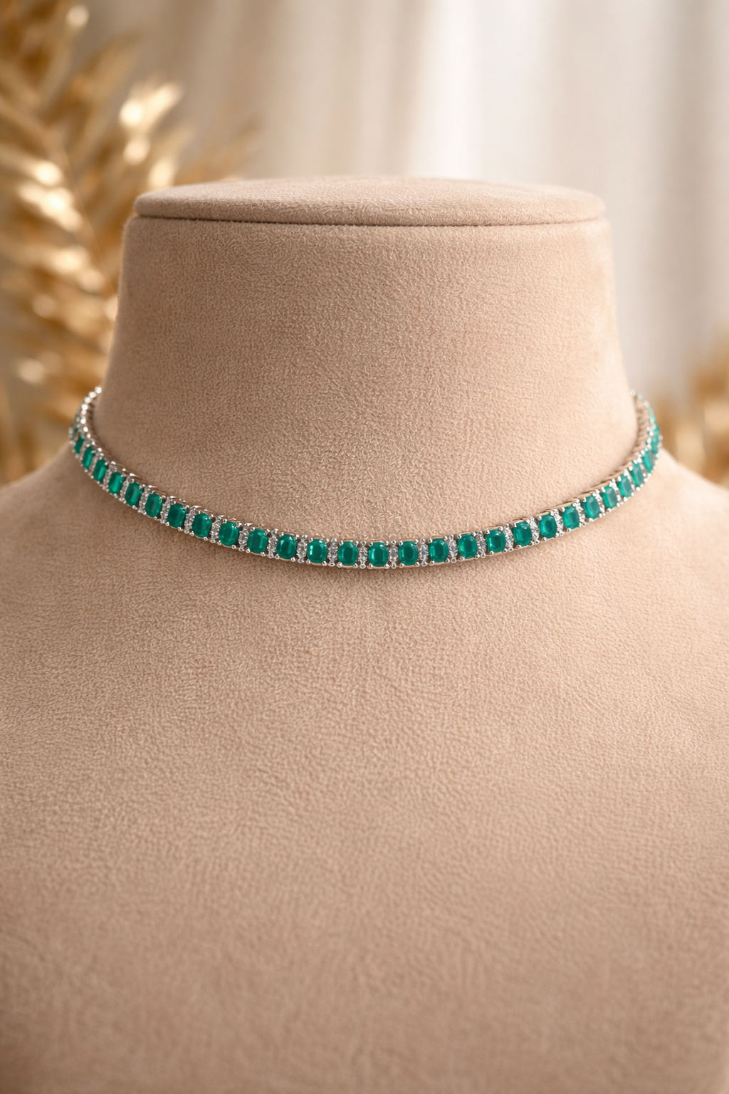 Jade Charm Choker Set