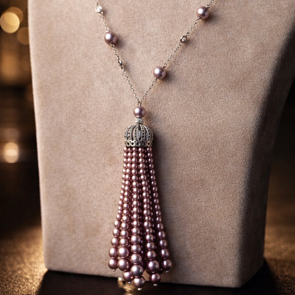 Starlit Fringes Tassel Necklace