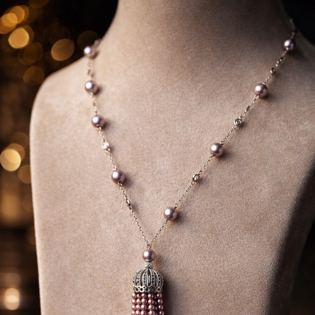 Starlit Fringes Tassel Necklace