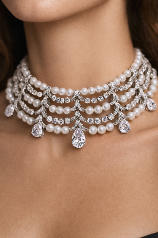 Royal Scalloped Choker Set