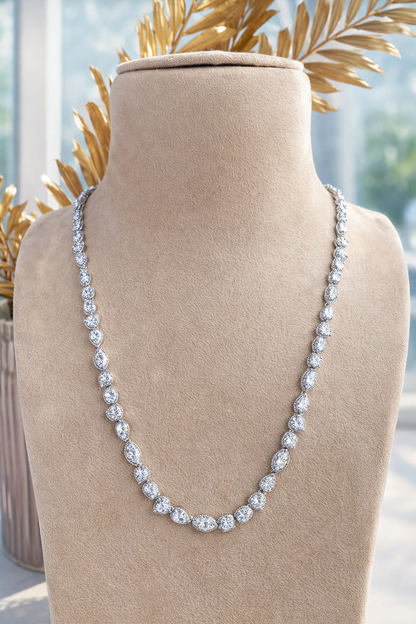 Multi Shaped Solitaire Necklace