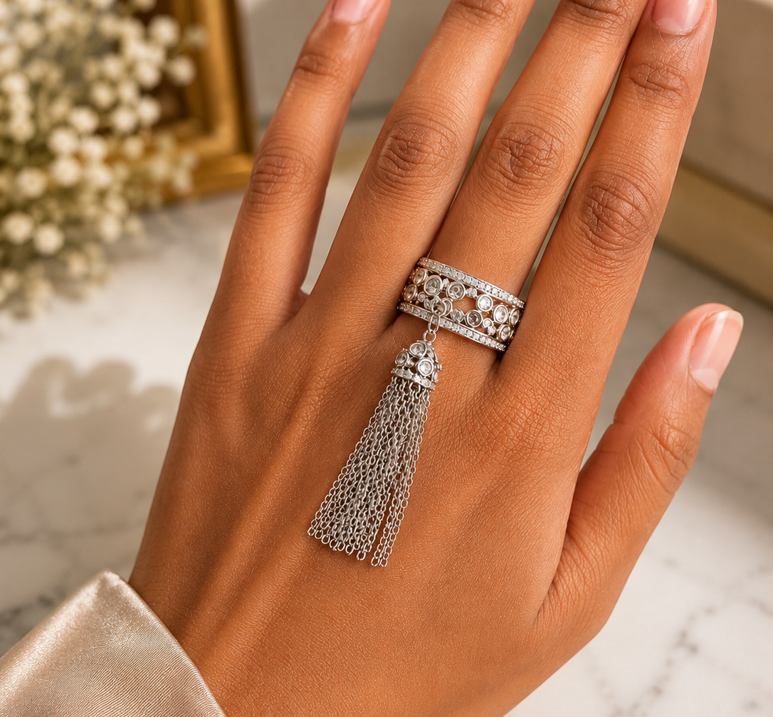 Gracefall Tassel Ring