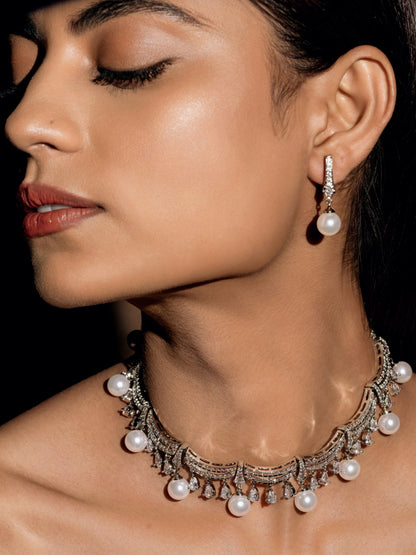 Noir Pearl Choker Set