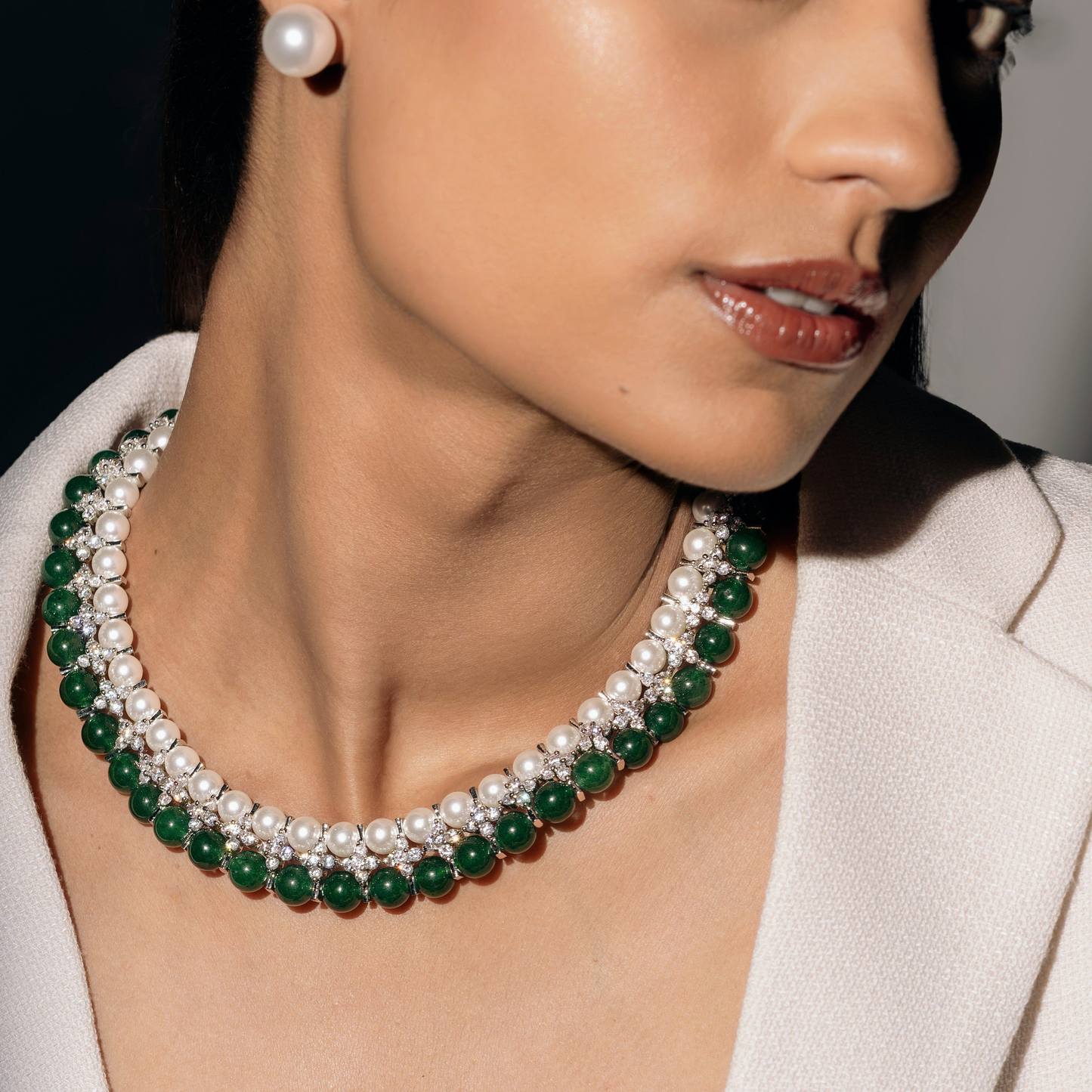 Vivid Jade Necklace Set