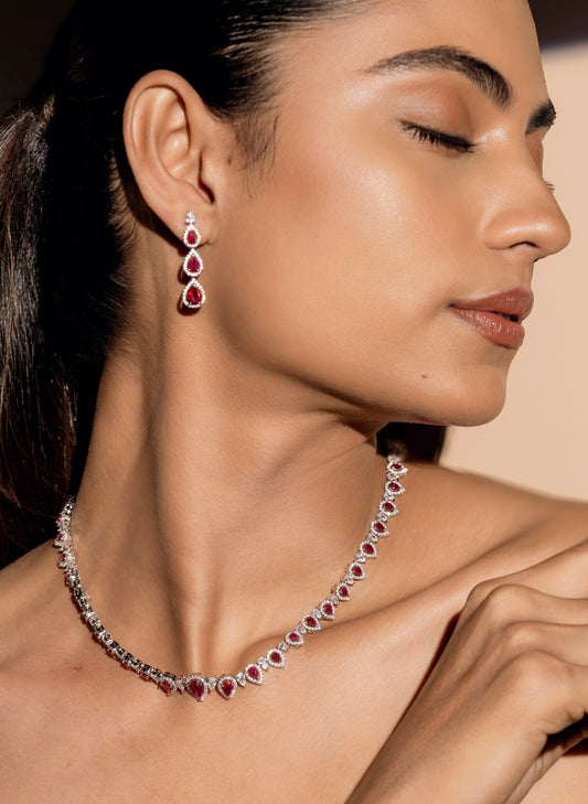 Rose Glow Necklace Set