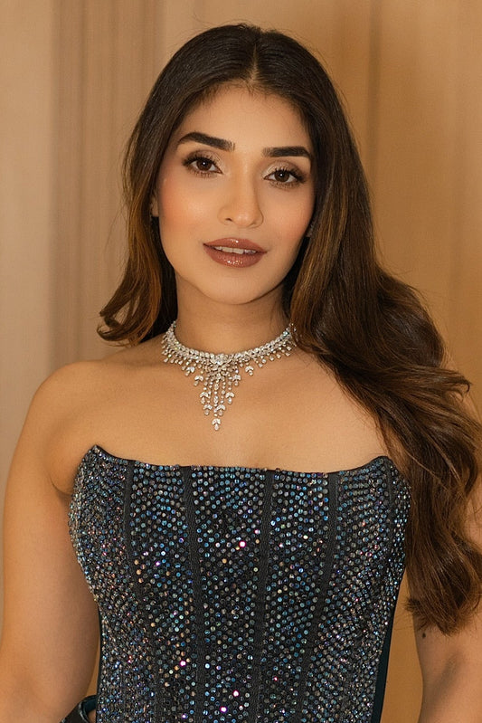 Tasheen Rahimtoola in Emperial Diamond Necklace Set