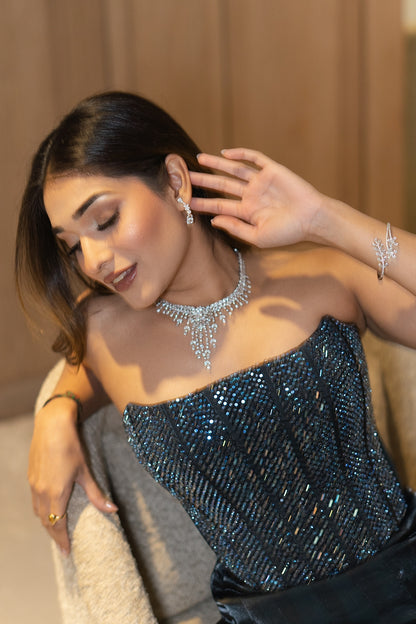 Tasheen Rahimtoola in Emperial Diamond Necklace Set