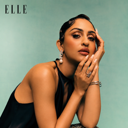 Krystle D'Souza in Blush Whisper Earrings