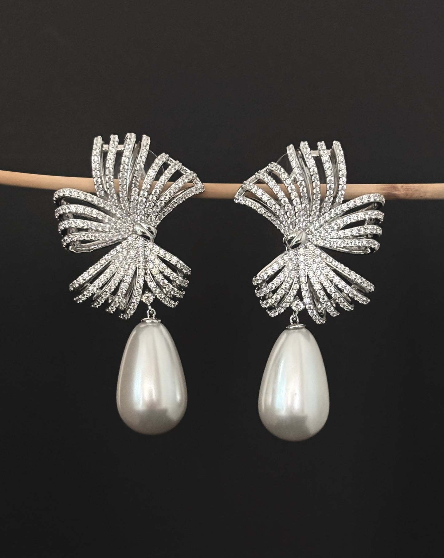 Winged Drop Earrings