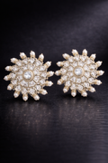 Halo Pearl Studs