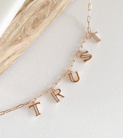 Charms Word Necklace