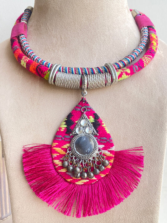 Raas Rang Hasdi Collar Necklace