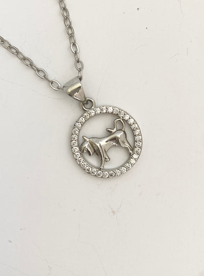 Zodiac pendant silver