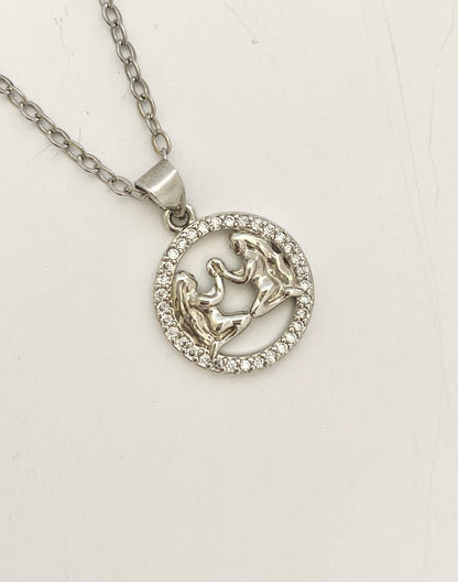 Zodiac pendant silver