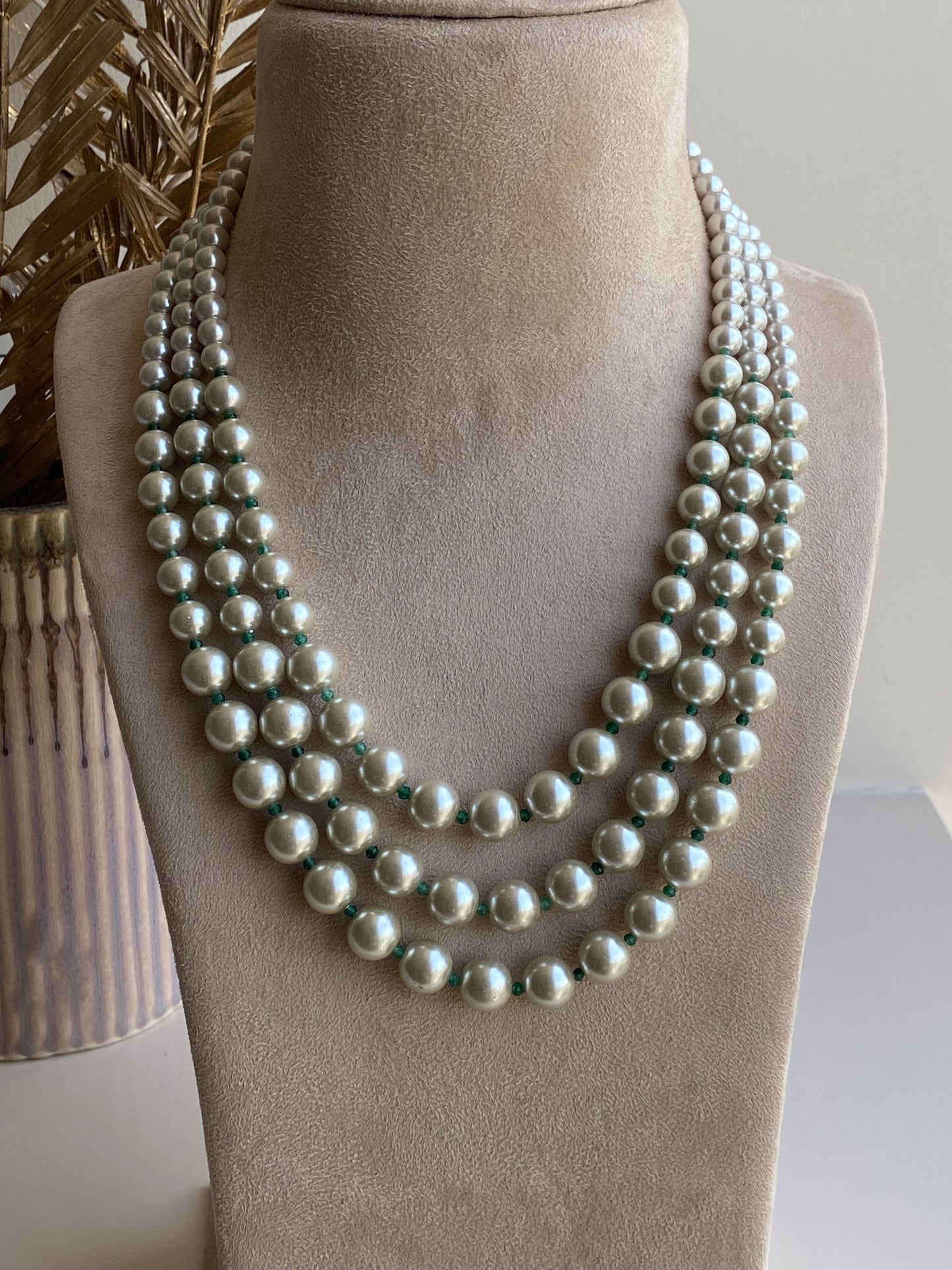 3 Line Pearl Mala