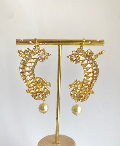 Polki Plume Earcuffs