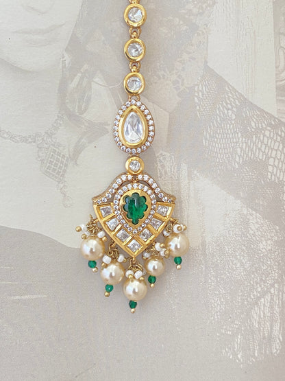 Long Chain Bridal Maang Tikka