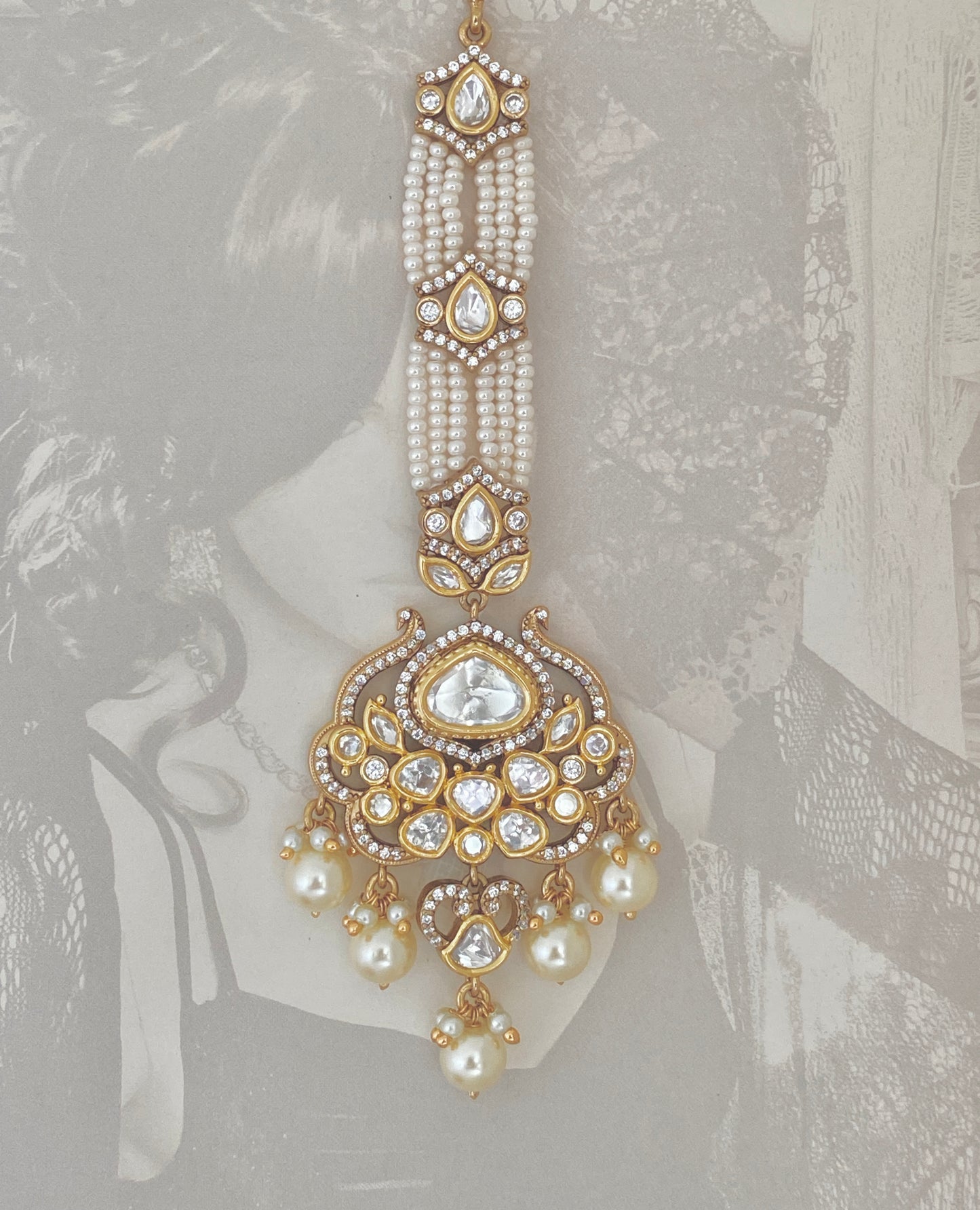 Drop Style Bridal Maang Tikka