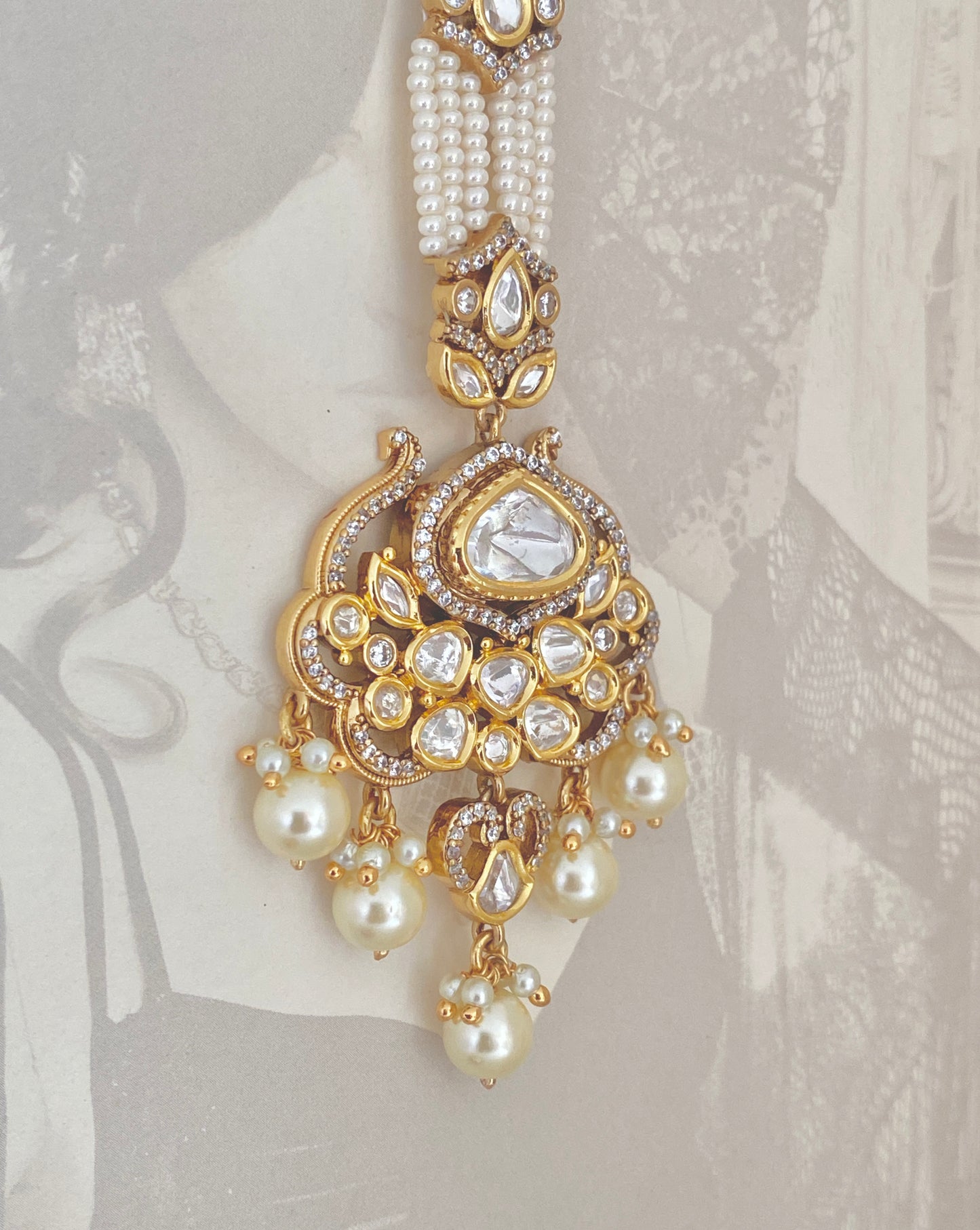 Drop Style Bridal Maang Tikka