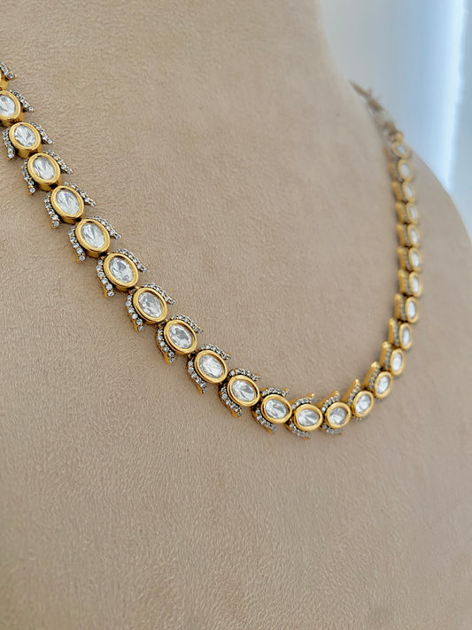 Minimal Bridal Necklace Set