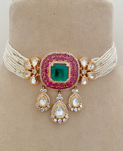 Bridal Choker Necklace Set