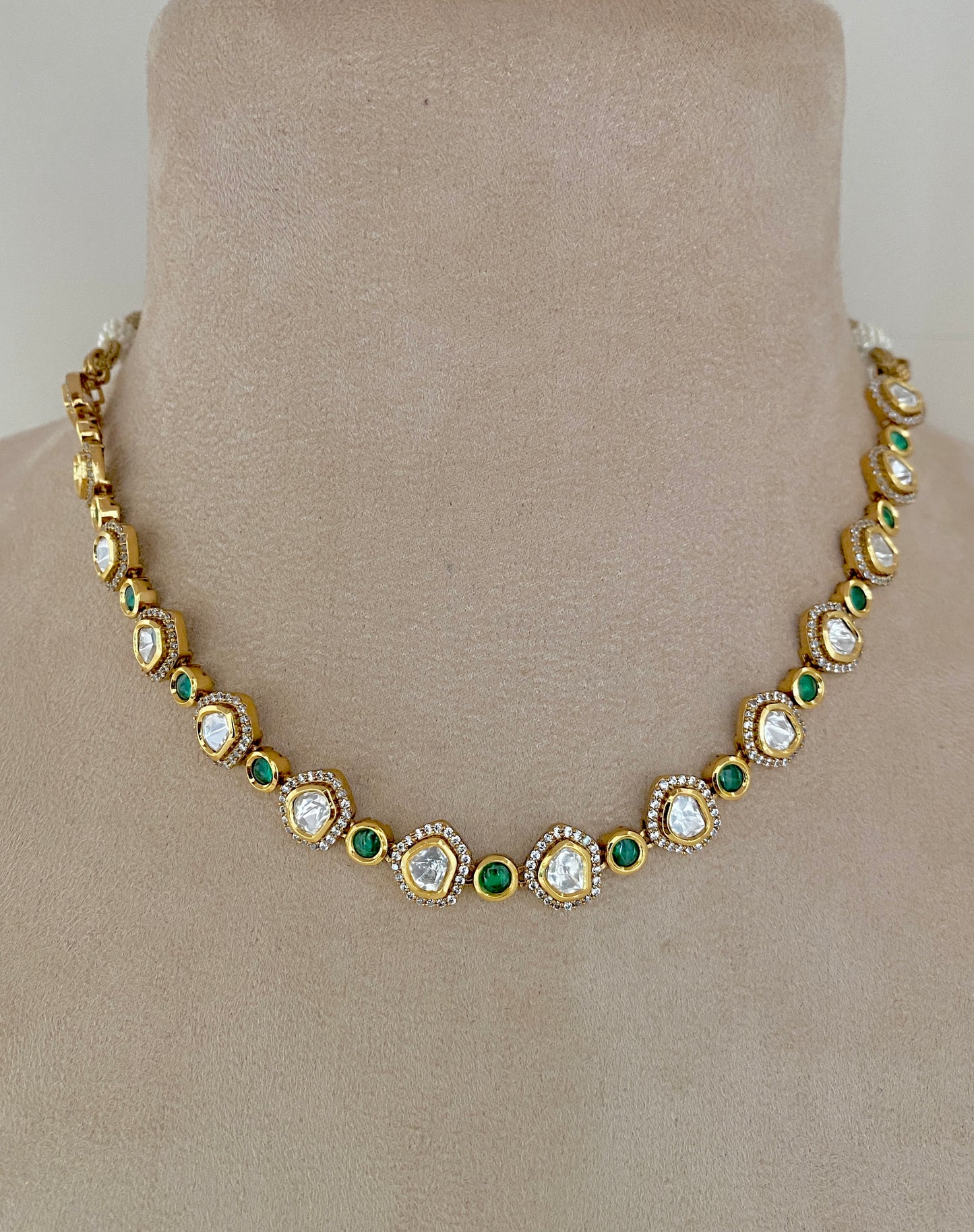 Classic Gold Bead Necklace Set
