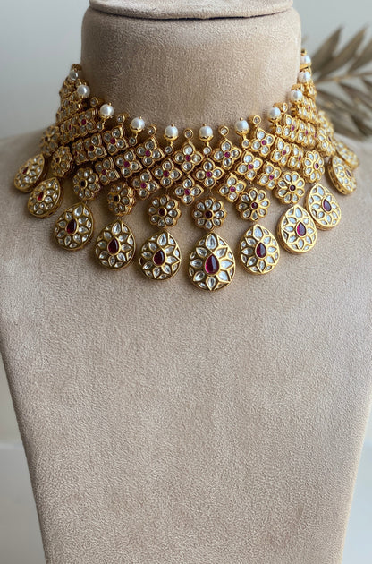 Kundan set with Rubies