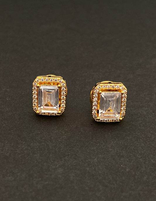 Baguette Cut Studs