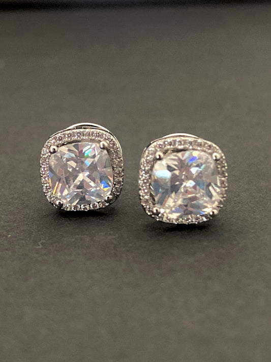 Cushion Halo Studs