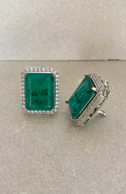 Emerald Green Semi-precious Studs