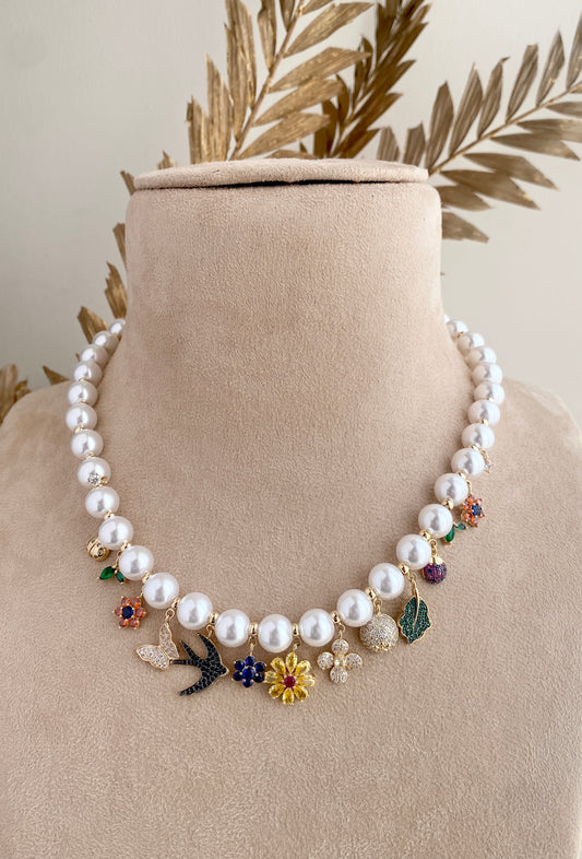 Pearl Charms Necklace