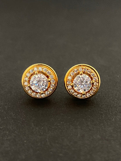 Round Halo Studs