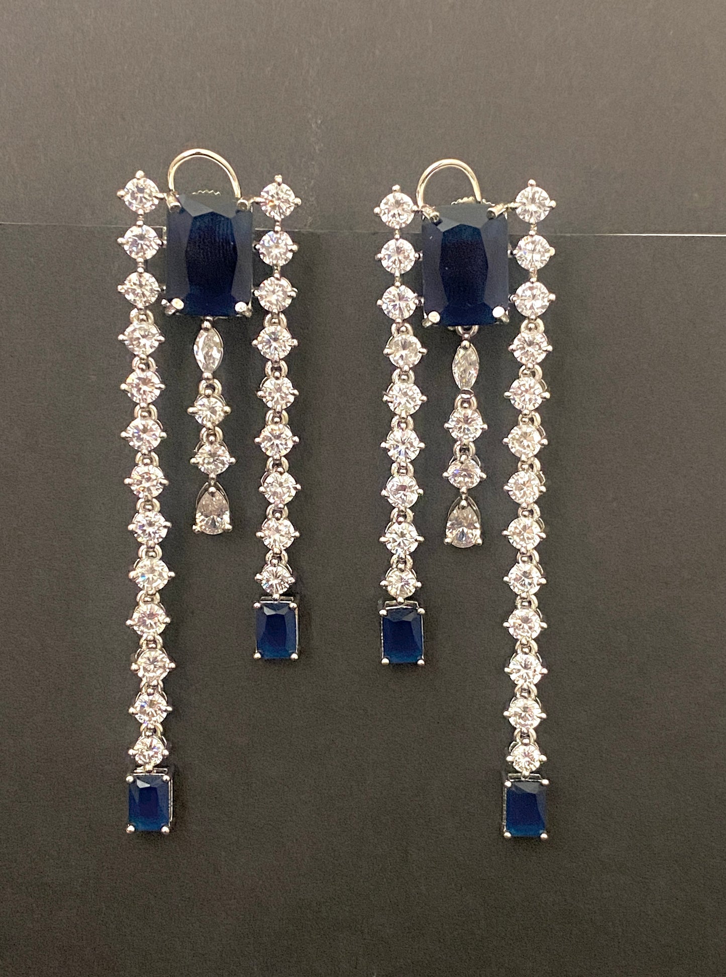 Stone Grid Luxe Necklace Set