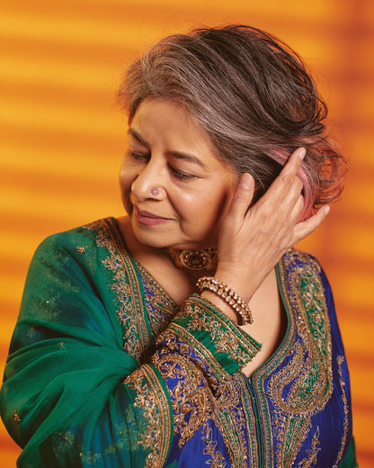 Rekha Bhardwaj in Flexible Polki bracelet (pair)