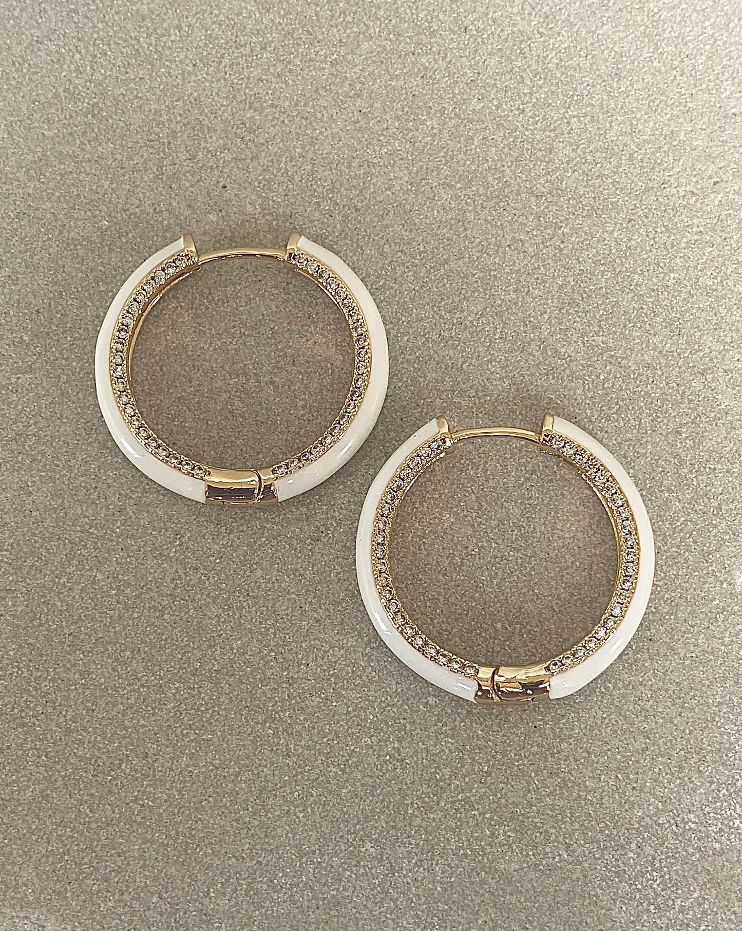 Vivid Enamel Hoops