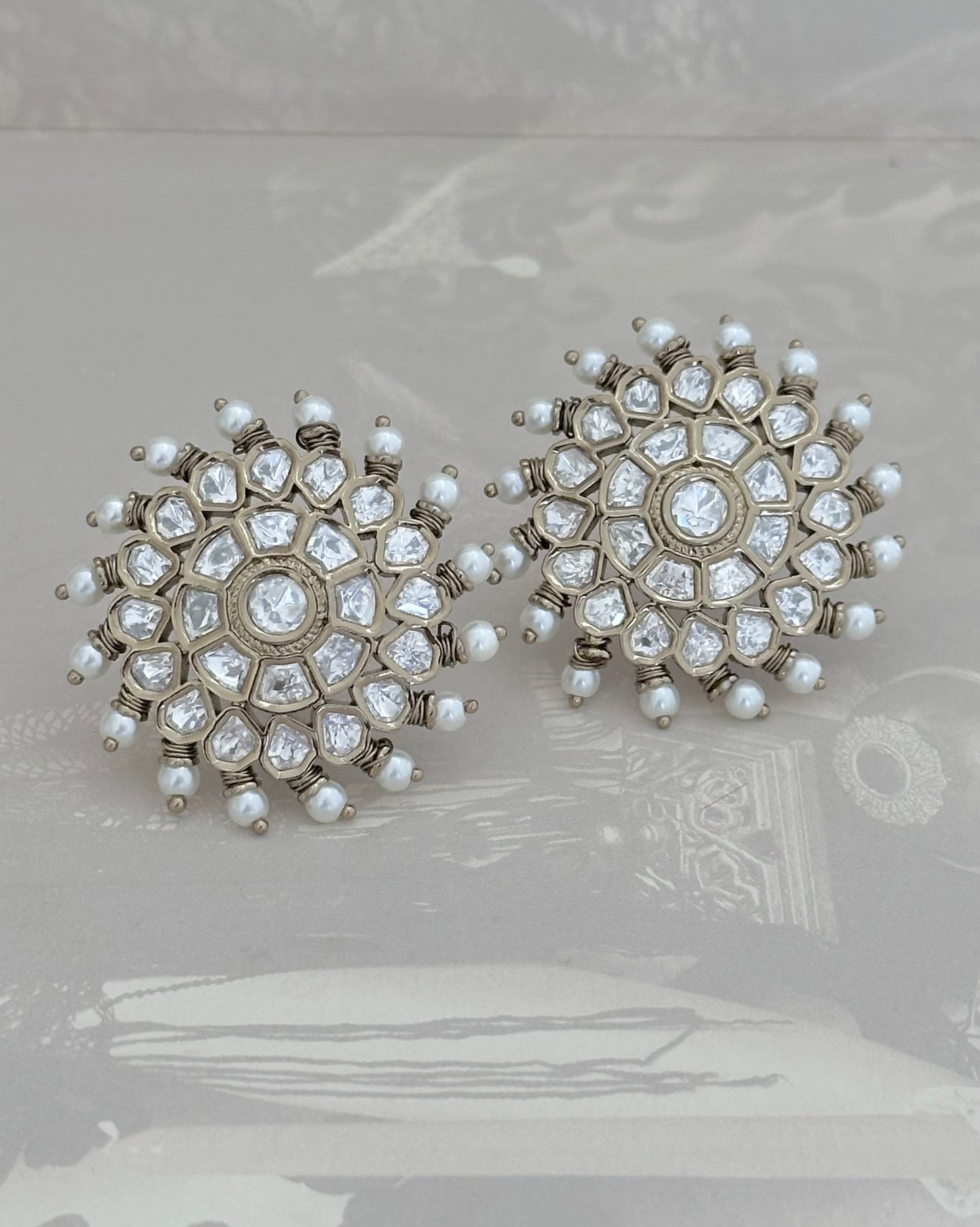 Halo Pearl Studs