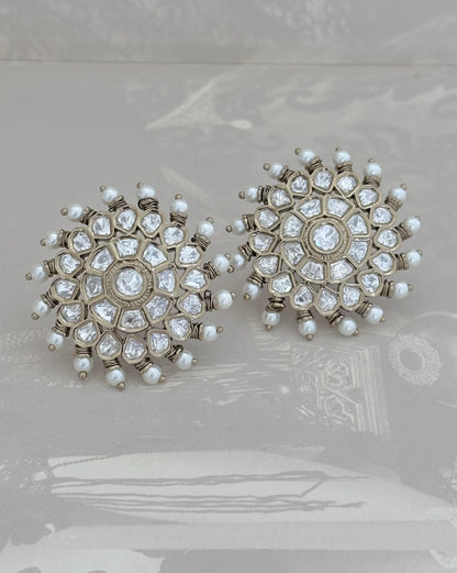 Halo Pearl Studs