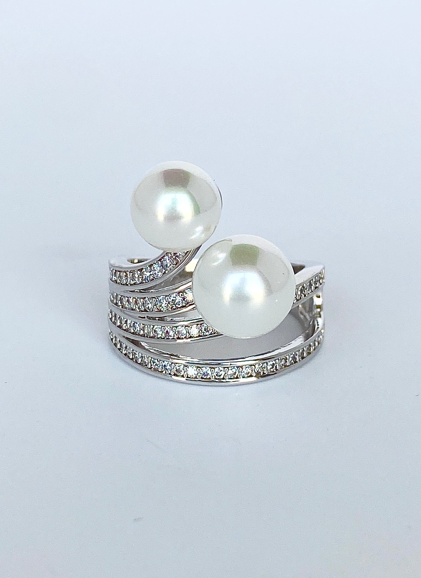 Pearl Duet Ring