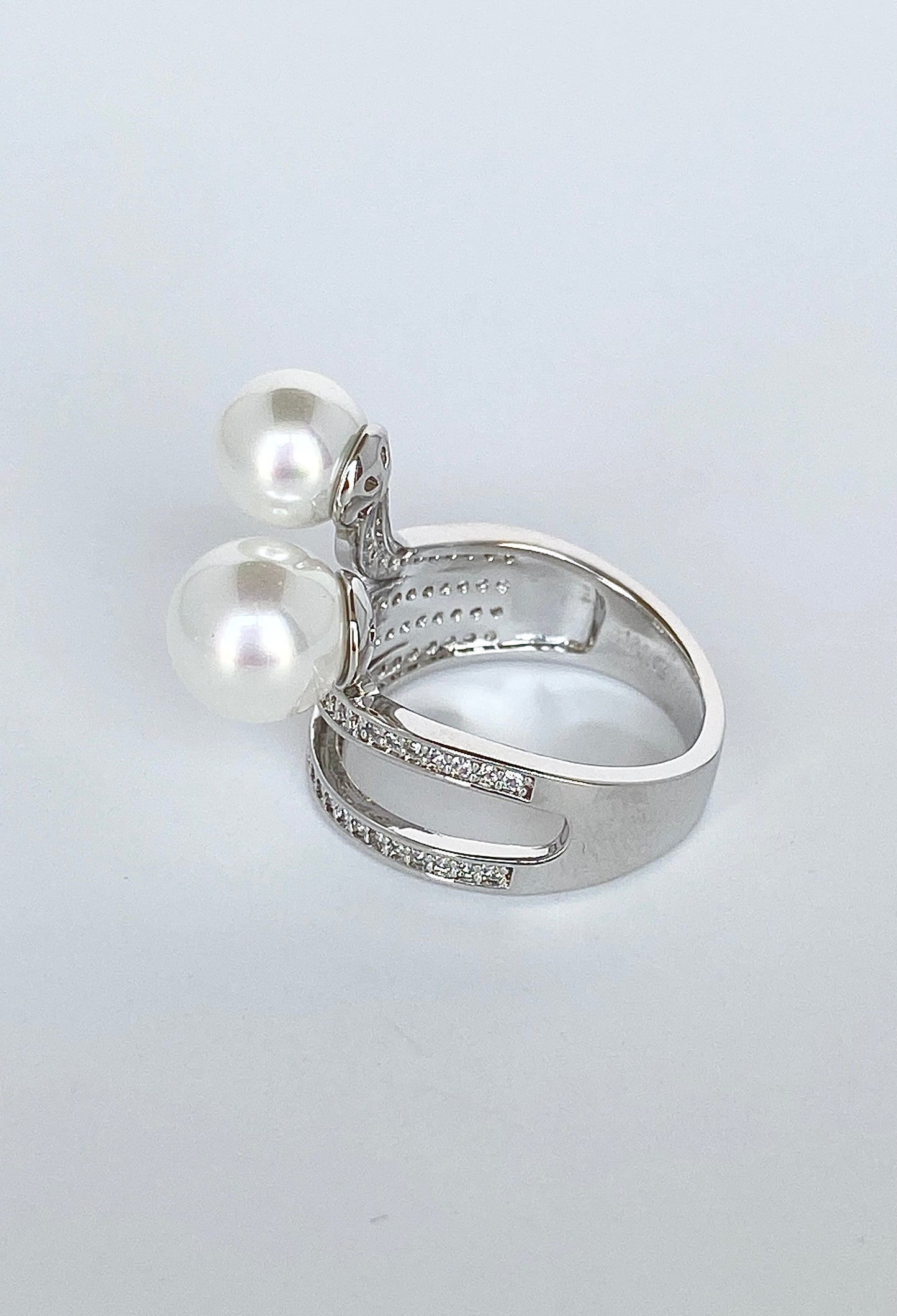 Pearl Duet Ring