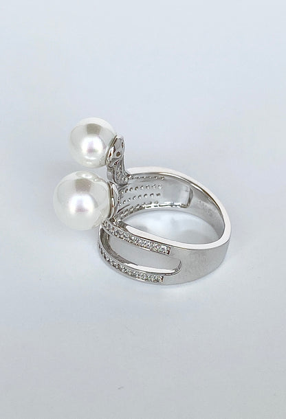 Pearl Duet Ring