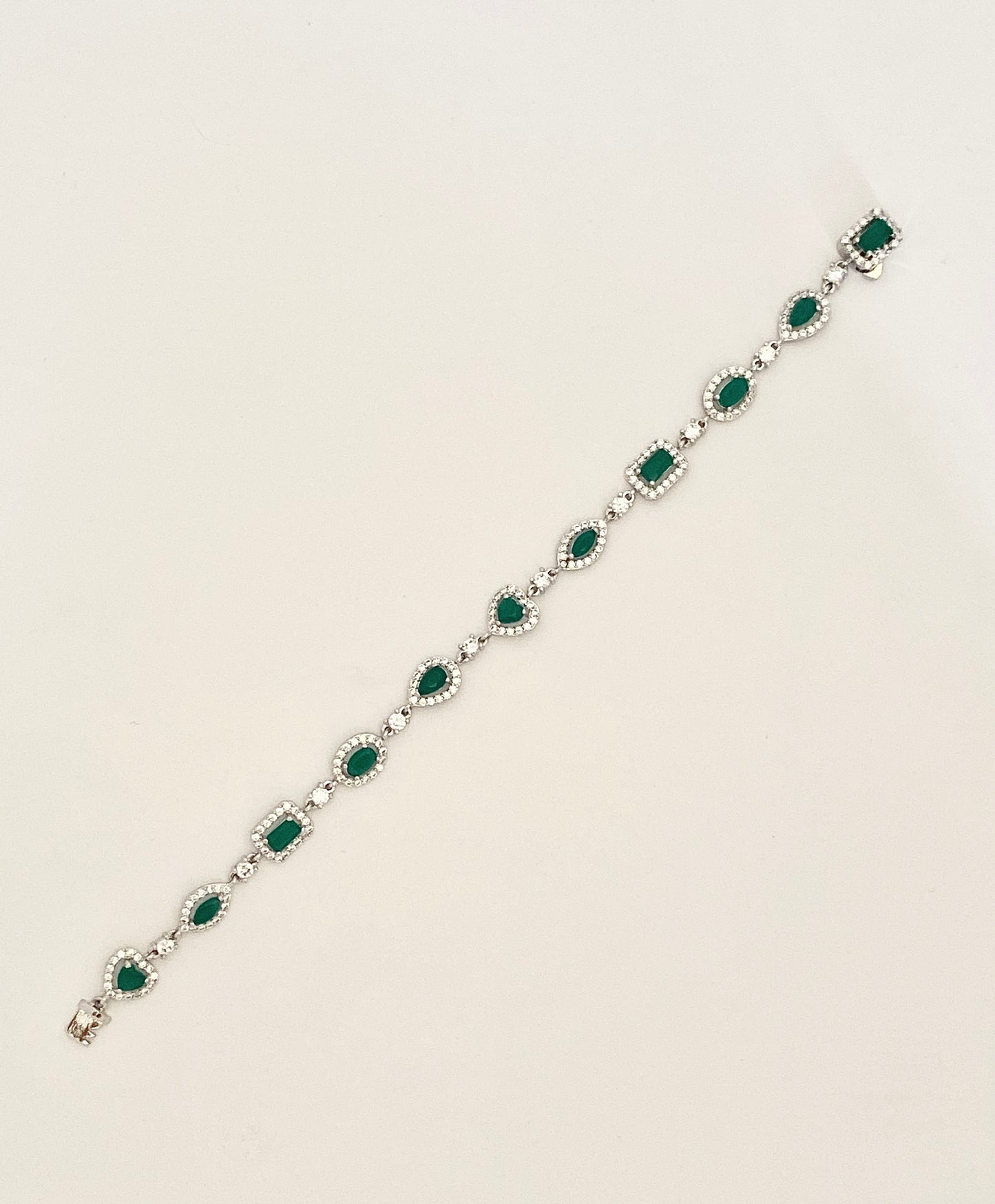 Emerald Green Sparkling Bracelate