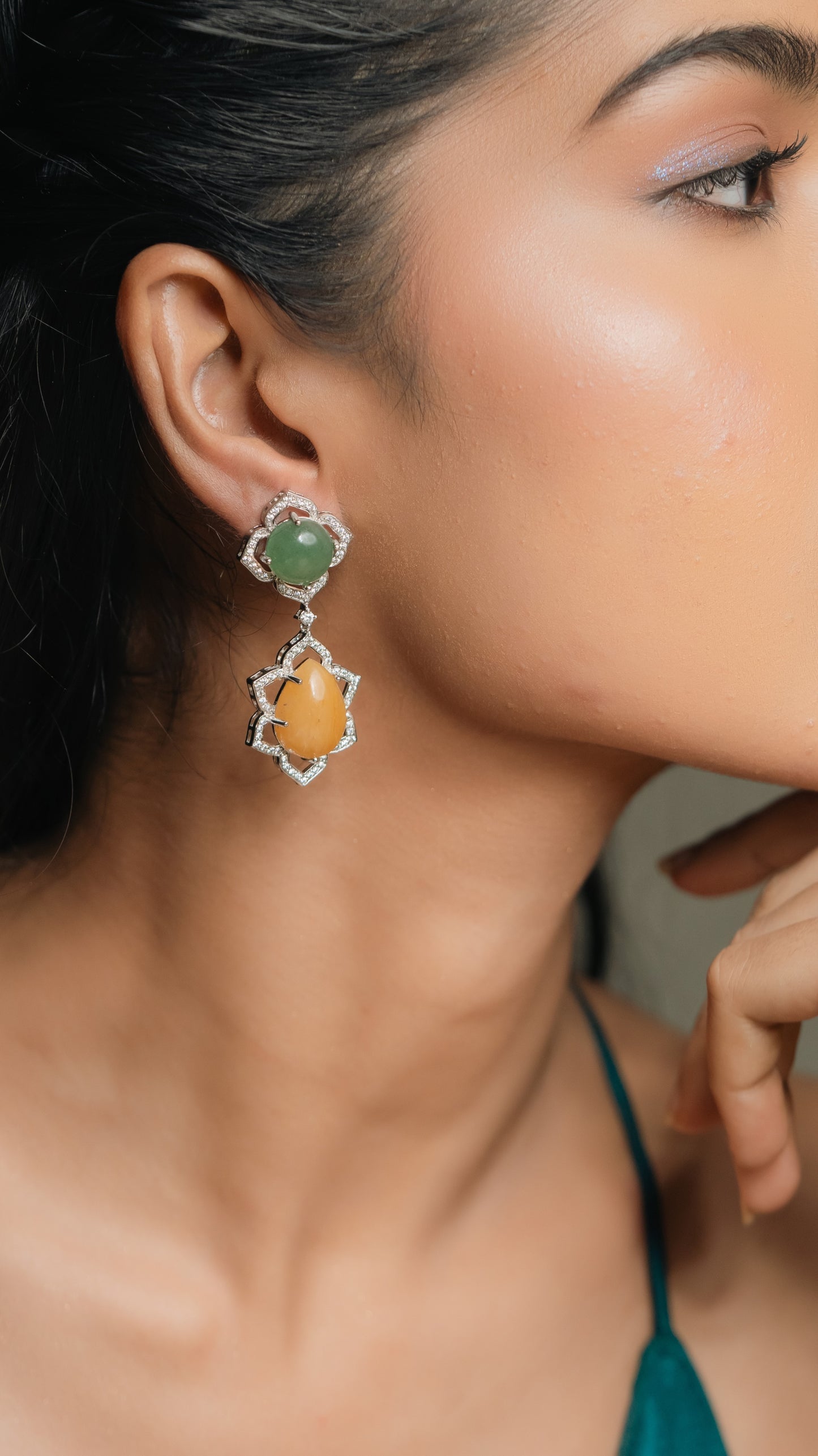 Orange Grove Gemstone Earrings